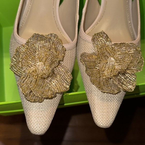 NWTIB • Sam Edelman • Women's Bianka Flora Pump • Light Natural Weave • Size 8 - Picture 3 of 8